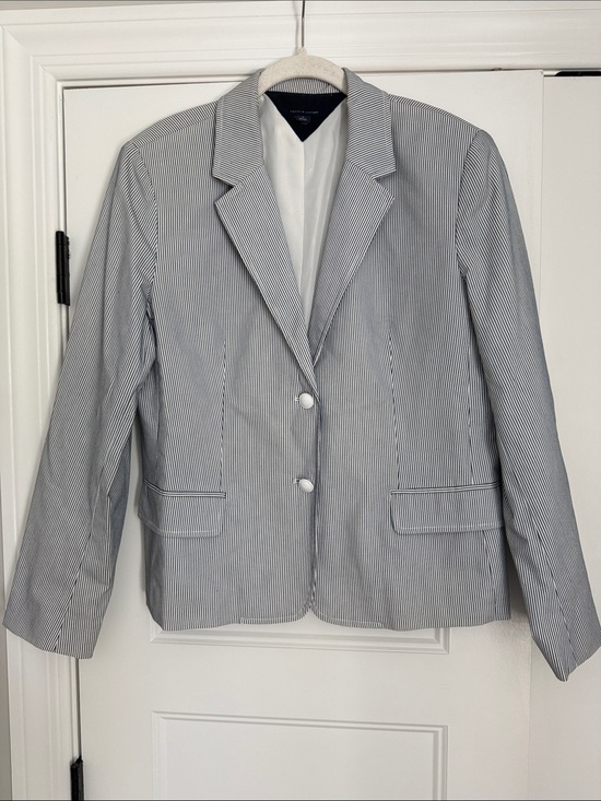 Tommy Hilfiger Jackets & Blazers - Tommy Hilfiger Blue and White Pinstripe Blazer